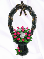 Корзина Лолита средняя "КРОКУС" 86/45, ритуальная корзина лолита средняя "крокус" 86/45