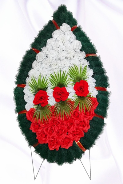Капля большая 145/85, ритуальный венок капля большая 145/85